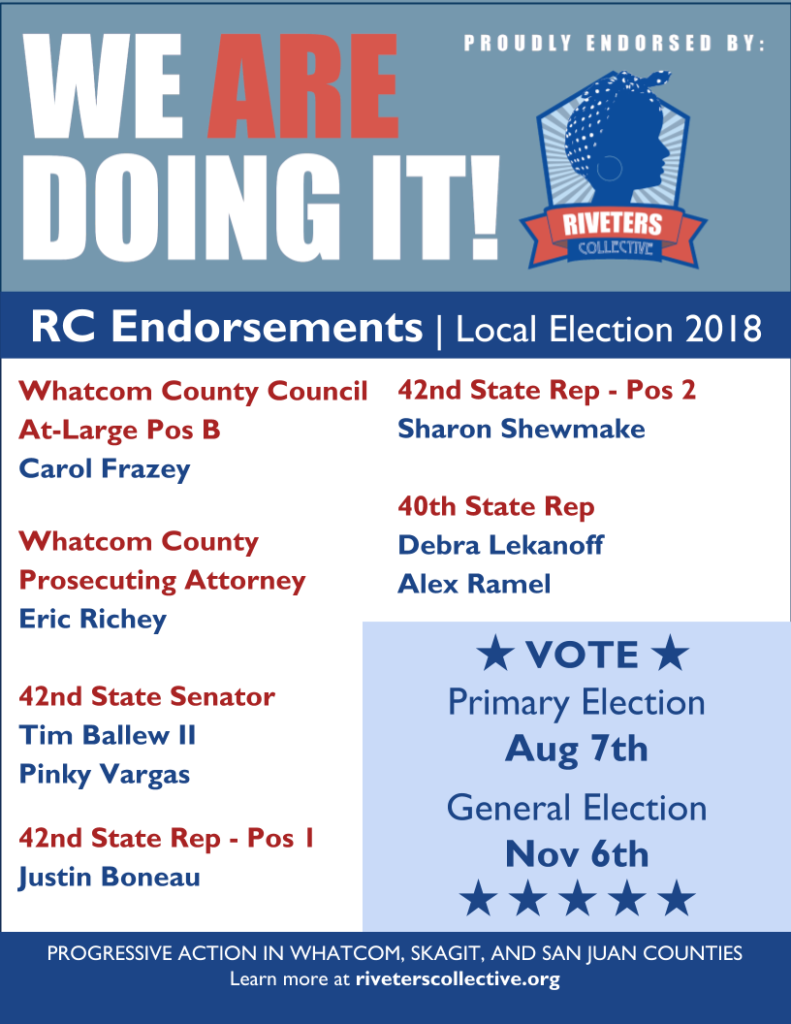 2018 Candidate Endorsements – Riveters Collective